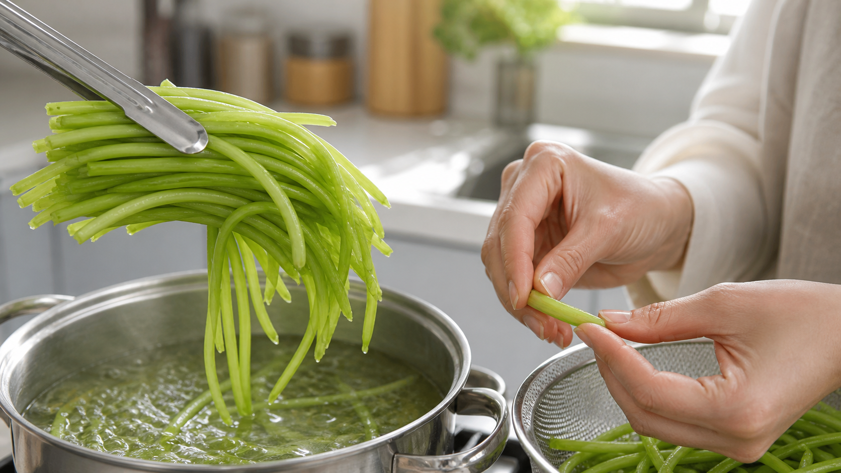 고구마순 데쳐서 이것과 무치세요, 여름철 영양 보약 반찬 됩니다